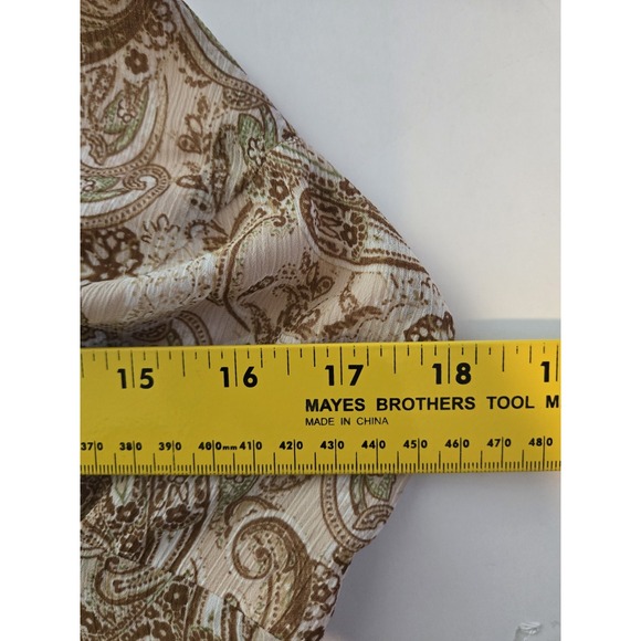 Versona Womens Paisley Midi Dress M Boho Chic Ruched Spaghetti Strap Retro‎ - Picture 13 of 14